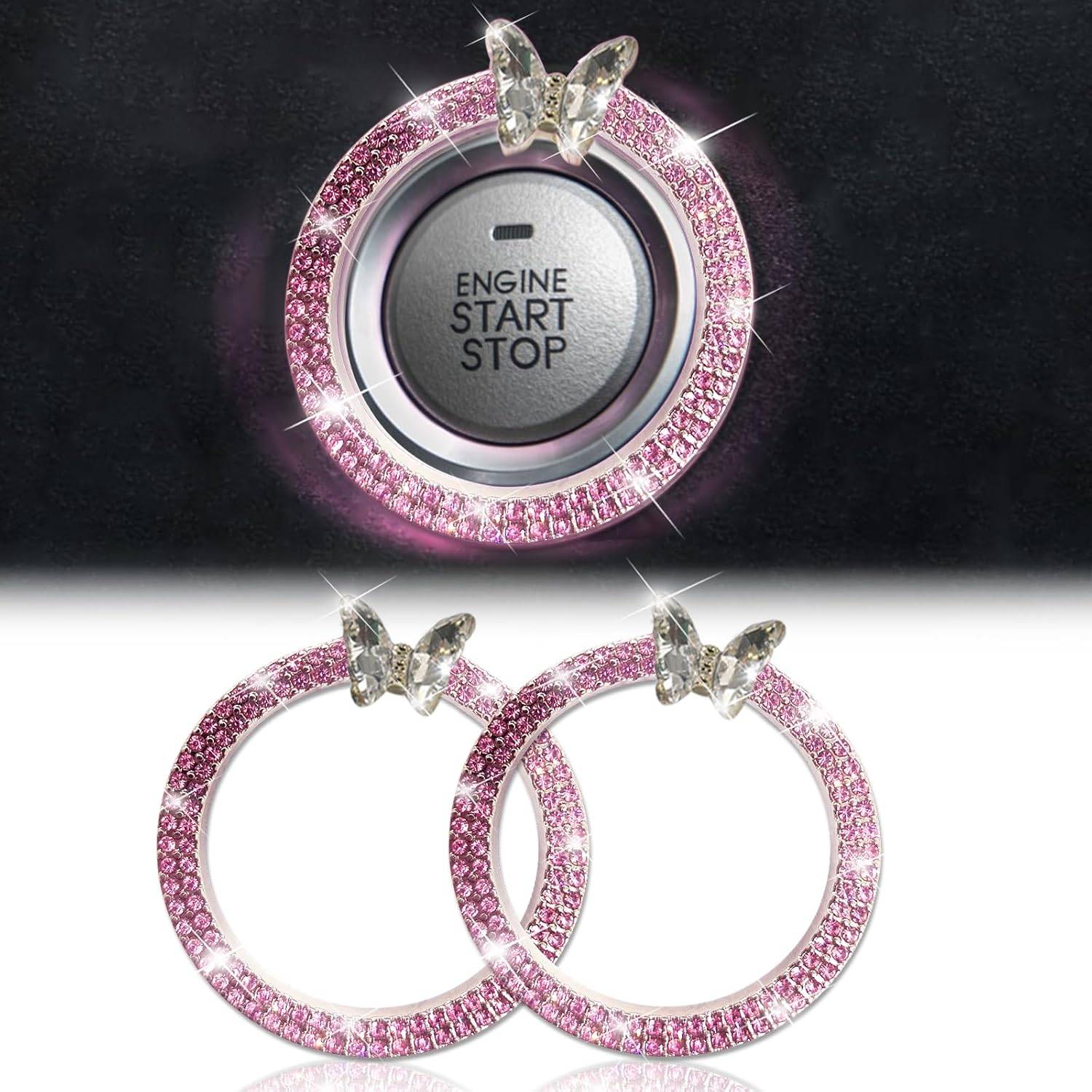 شعار خاتم الفراشة الشفافة اللامعة